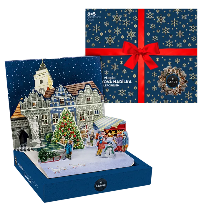 LEROS Vánoční bylinková nadílka s leporelem 30 sáčků